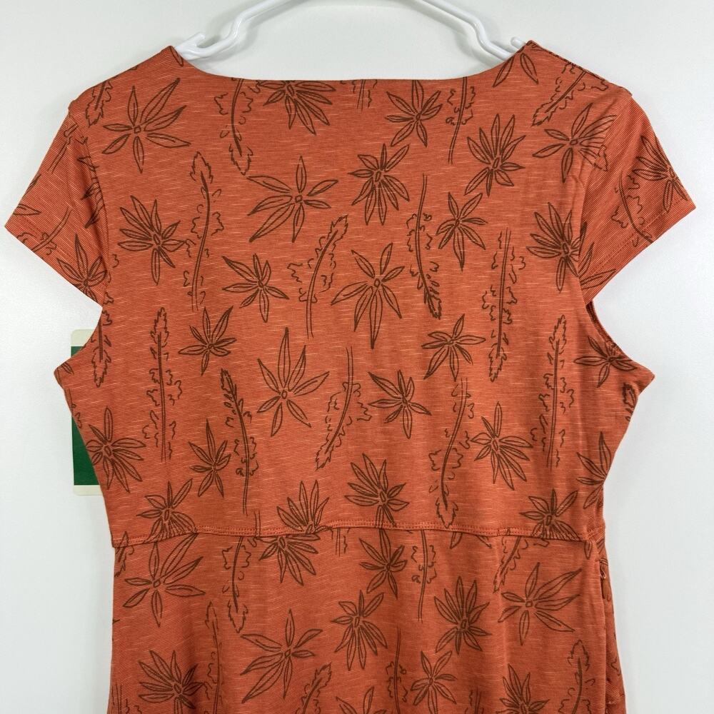 Toad & Co NWT Rosemarie Floral Dress Medium Organic Cotton Sustainable Outdoor - Picture 8 of 11